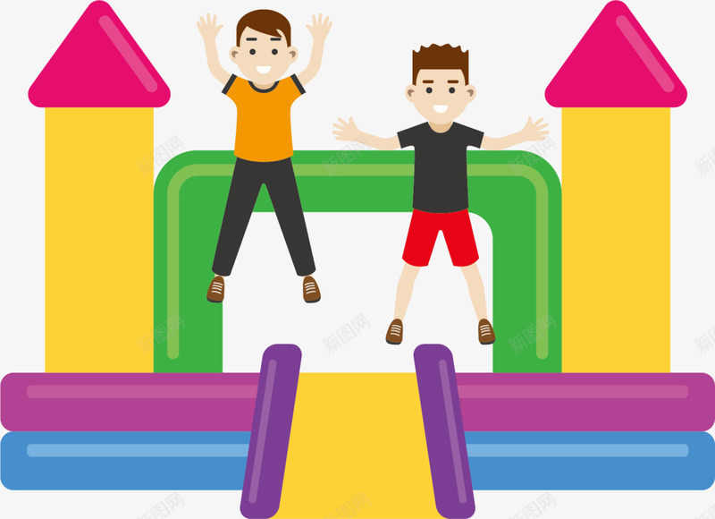 彩色扁平游乐场小孩png免抠素材_新图网 https://ixintu.com 6月1号 儿童节 六一节 游乐场 游乐设施 游戏孩子 玩耍 童趣