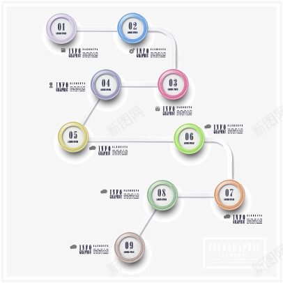 地铁线目录图标png_新图网 https://ixintu.com 小清新 目录设计 装饰