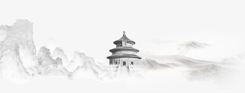 山中的建筑png免抠素材_新图网 https://ixintu.com 山中 建筑 神秘 风景