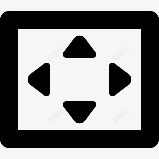 移动图标png_新图网 https://ixintu.com 四支箭 多媒体选项 屏幕 广场 界面