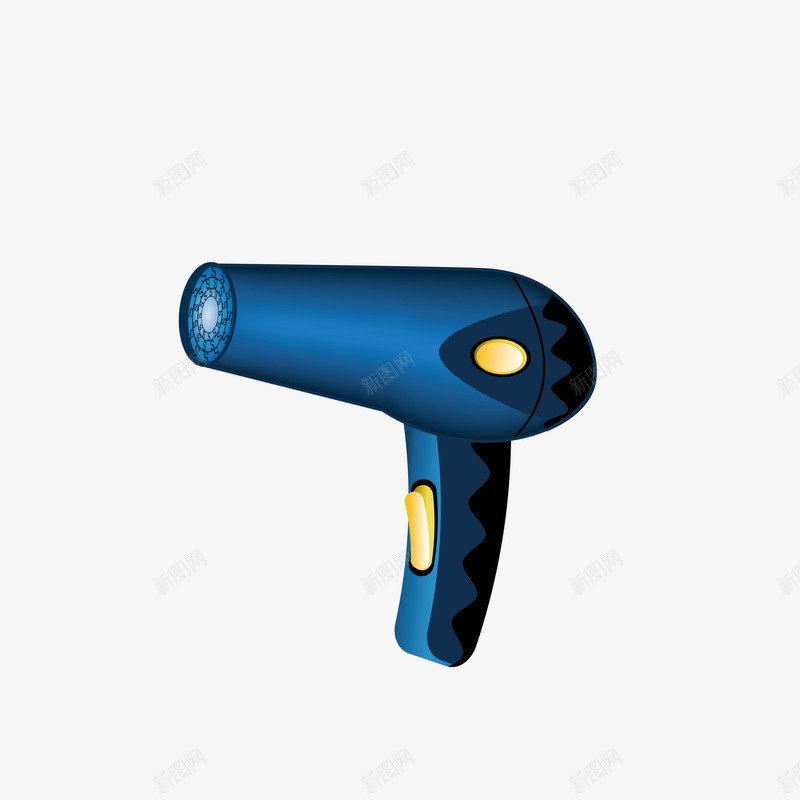 理发专用吹风机矢量图eps免抠素材_新图网 https://ixintu.com 专用 方便 电动 电器 量身定制 矢量图