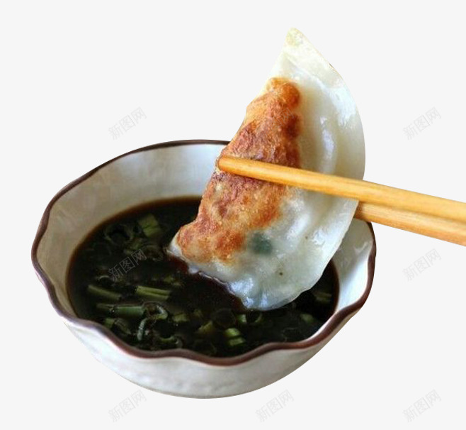蘸汁生煎包png免抠素材_新图网 https://ixintu.com 特色面点 蘸汁锅贴 锅贴 风味锅贴