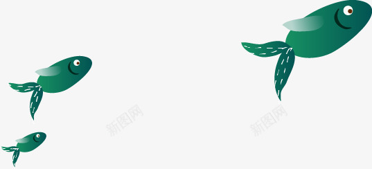 鱼png免抠素材_新图网 https://ixintu.com 卡通 插画 童趣 鱼 鱼群