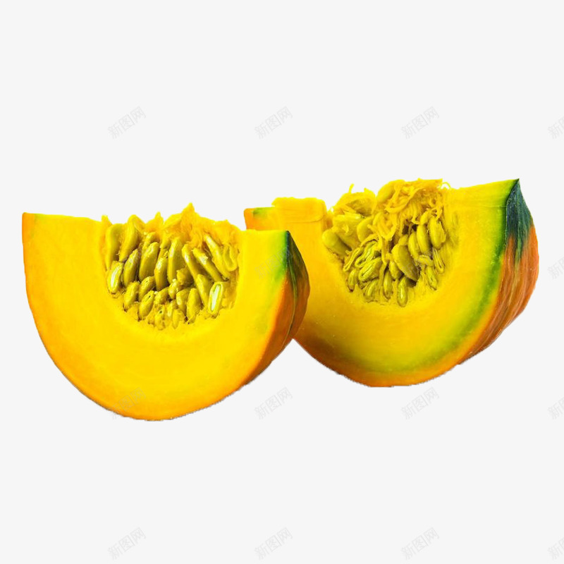 切开的黄色南瓜png免抠素材_新图网 https://ixintu.com 主食 切开 南方 南瓜 南瓜子 黄色