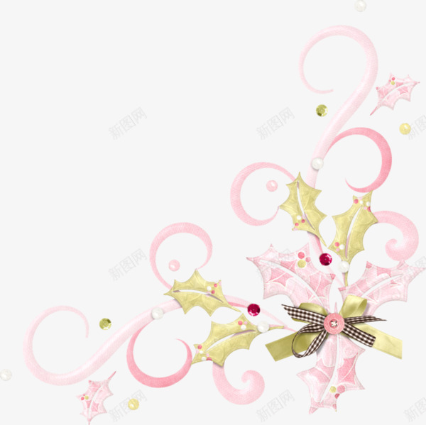 边角花纹图案png免抠素材_新图网 https://ixintu.com 唯美粉色花纹 唯美花纹 花纹 花纹图案 边框花纹 边角图案 边角花纹