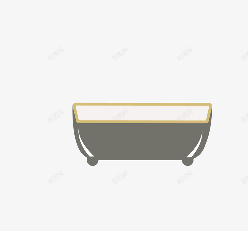 浴缸图标png_新图网 https://ixintu.com 厕所物品 洗浴用品 浴室图标 浴室物品