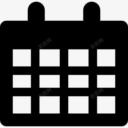 历春剪影图标png_新图网 https://ixintu.com 日历 日历日历符号的变体 日历的剪影 界面