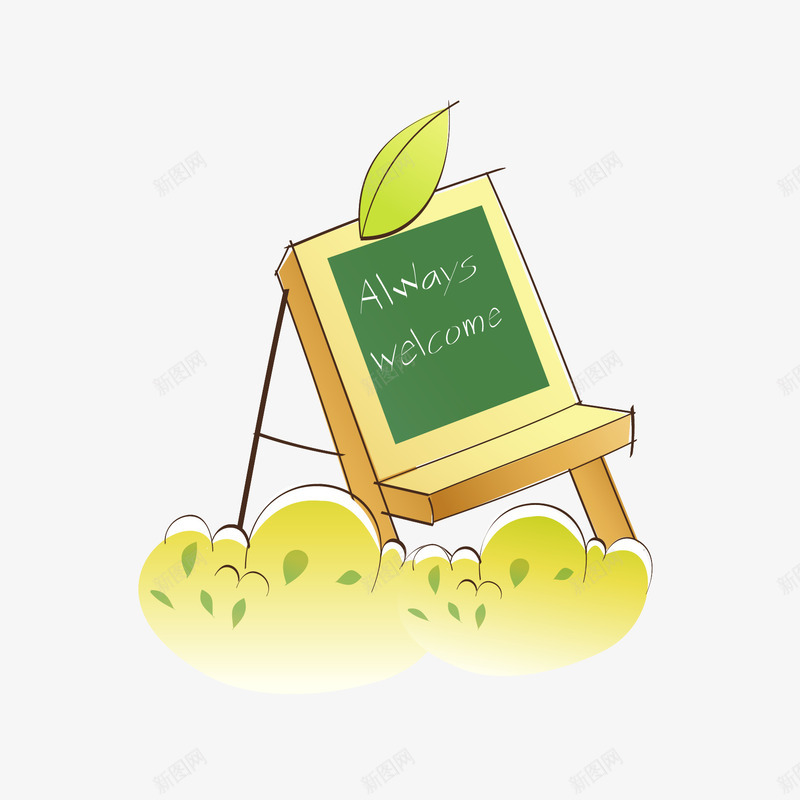 可爱卡通手绘黑板png免抠素材_新图网 https://ixintu.com 卡通 可爱 手绘 黑板