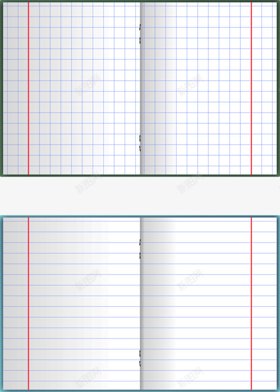 作业本子png免抠素材_新图网 https://ixintu.com 小学作业本 条格 格子 白色 线条