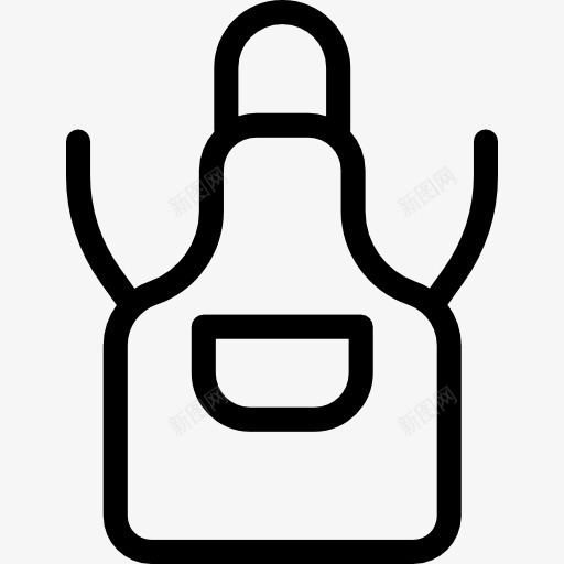围裙图标png_新图网 https://ixintu.com 保护 厨房 工人 时尚 服装 配件