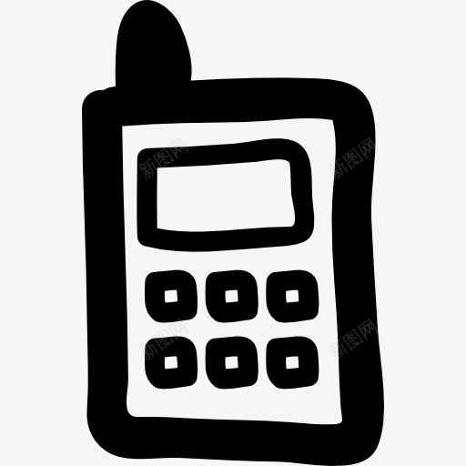 画出手机图标png_新图网 https://ixintu.com 手机 技术 电话