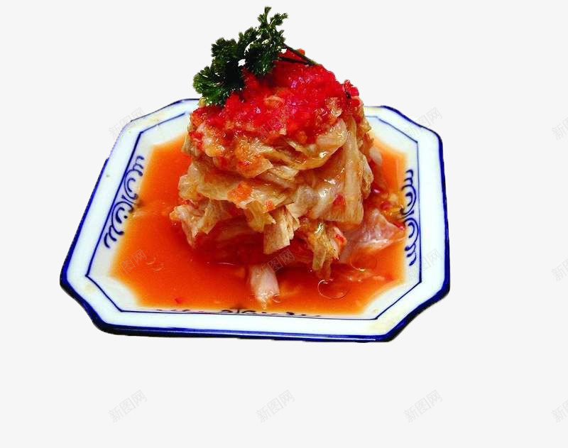 韩国料理辣白菜png免抠素材_新图网 https://ixintu.com 特色菜 白菜 红色 韩国料理