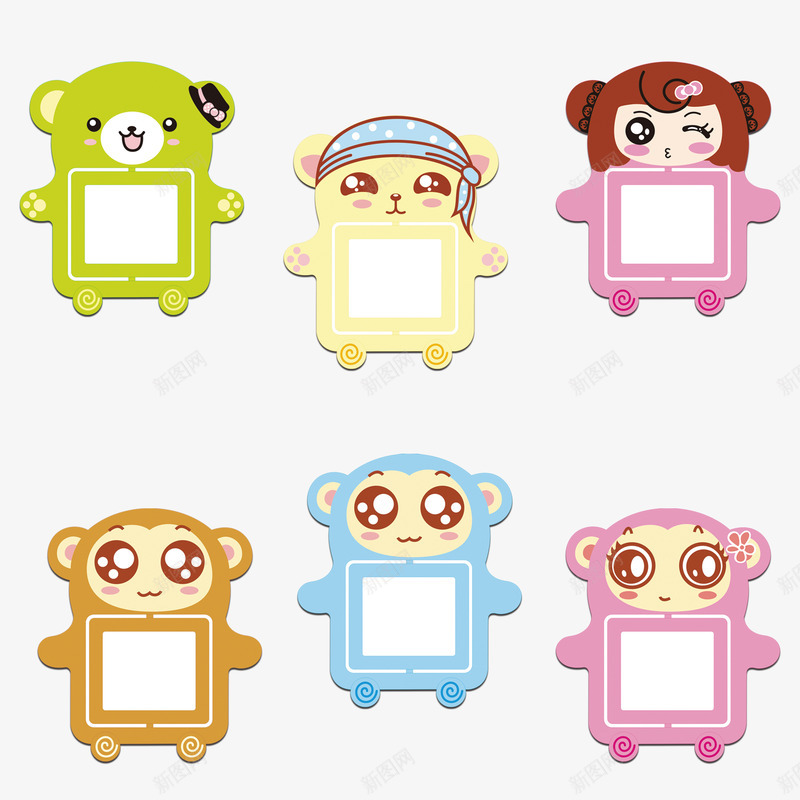 卡通标语牌png免抠素材_新图网 https://ixintu.com 卡通 吊牌 小动物 标语牌