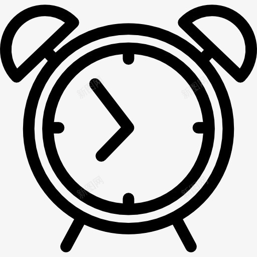 闹钟铃声图标png_新图网 https://ixintu.com 圆形时钟 定时器 时间 醒来