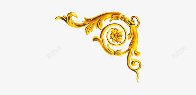 金黄色边角装饰十一png免抠素材_新图网 https://ixintu.com 十一 装饰 边角 金黄色