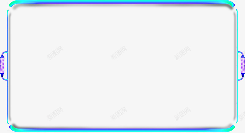 蓝色清新框架边框纹理png免抠素材_新图网 https://ixintu.com 免抠PNG 框架 清新 蓝色 边框纹理