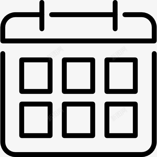 周历图标png_新图网 https://ixintu.com 天 日历 日期 时间 星期