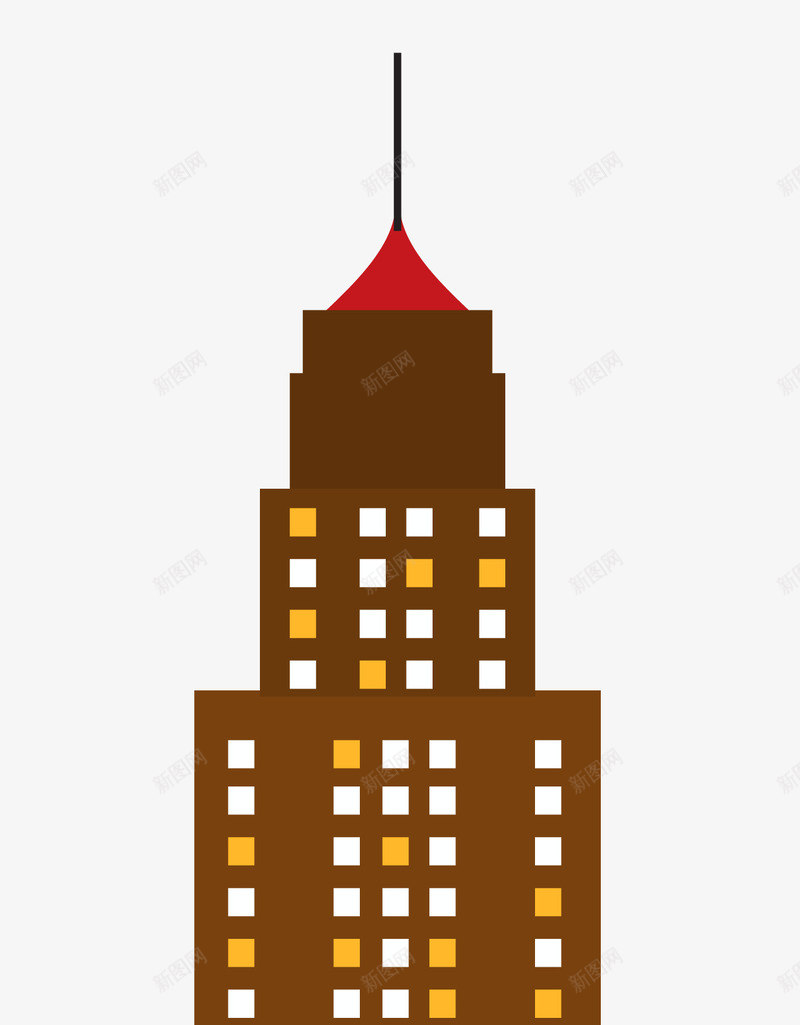 建筑物高楼大厦矢量图eps免抠素材_新图网 https://ixintu.com 卡通 地标 大厦 建筑物 高楼大厦 矢量图