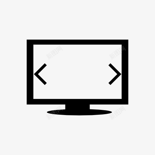 显示器屏幕水平调整图标png_新图网 https://ixintu.com 显示器 电脑