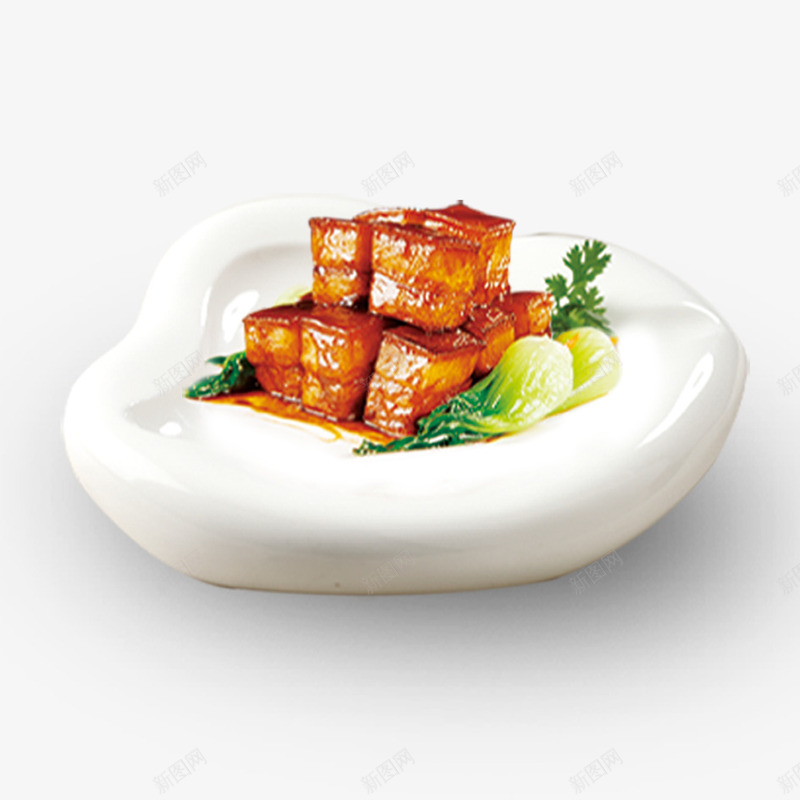 红烧肉psd免抠素材_新图网 https://ixintu.com 健康 健康蔬菜 厨房 厨房家具 绿色 绿色蔬菜 美味佳肴 蔬菜