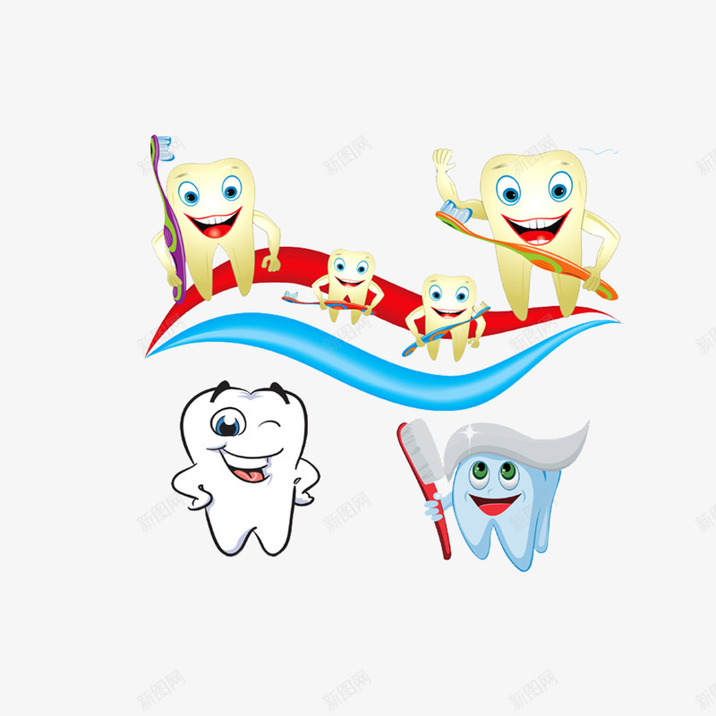 保护牙齿卡通插画png免抠素材_新图网 https://ixintu.com 保护牙齿 爱护牙齿 牙齿