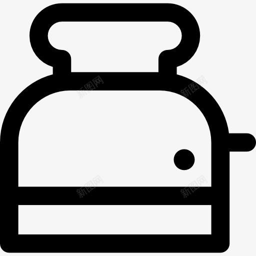 烤面包机图标png_新图网 https://ixintu.com 厨房 早餐吐司 烹饪 面包