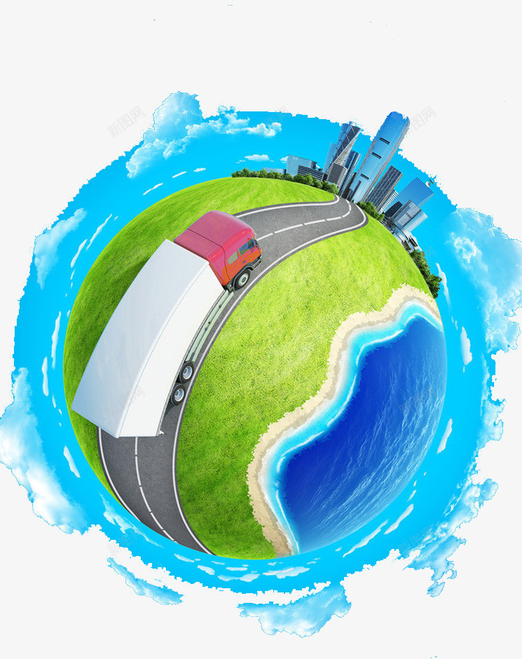 创意地球png免抠素材_新图网 https://ixintu.com 创意 地球 招贴设计 海报 环保 生态