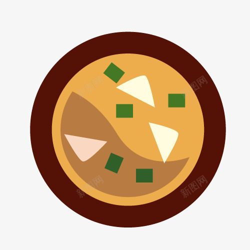 韩国食物png免抠素材_新图网 https://ixintu.com 扁平 盘子 葱 蛋饼 黄色