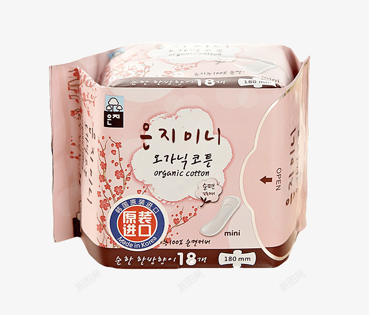 韩国原装进口卫生棉png免抠素材_新图网 https://ixintu.com 产品实物 卫生棉 有机棉 舒适 进口 韩国
