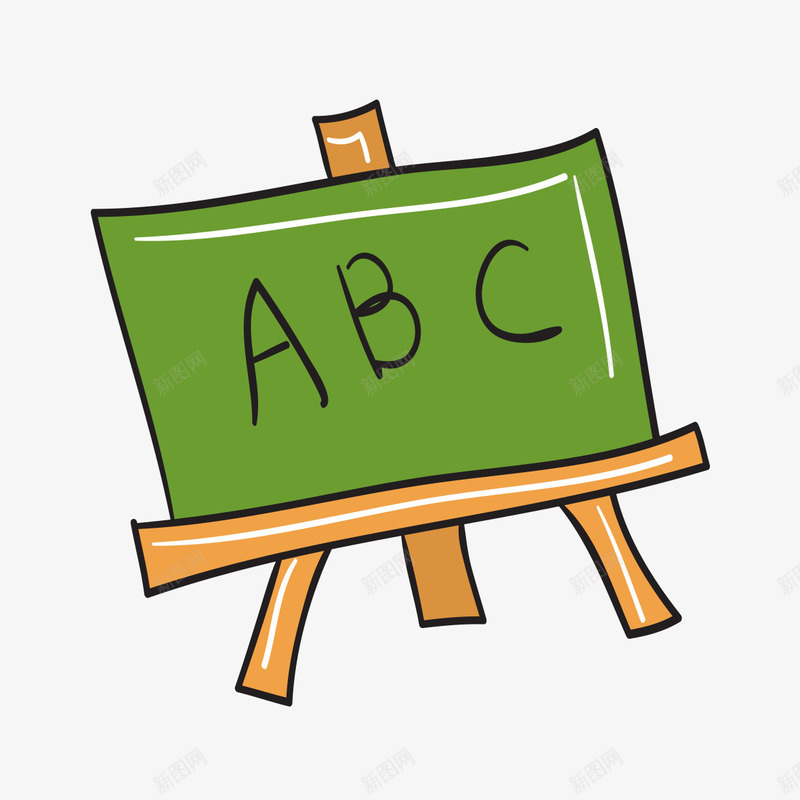 abc黑板卡通绘制png免抠素材_新图网 https://ixintu.com abc黑板卡通绘制 卡通 卡通黑板 绘制 黑板 黑板卡通