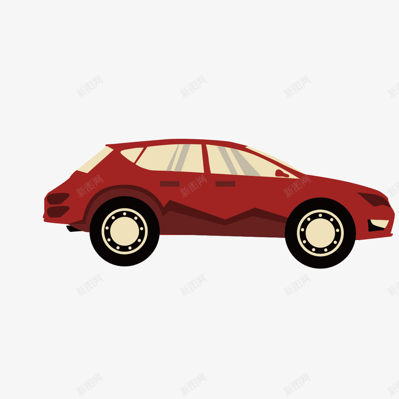 小车png免抠素材_新图网 https://ixintu.com 交通工具 小车 扁平