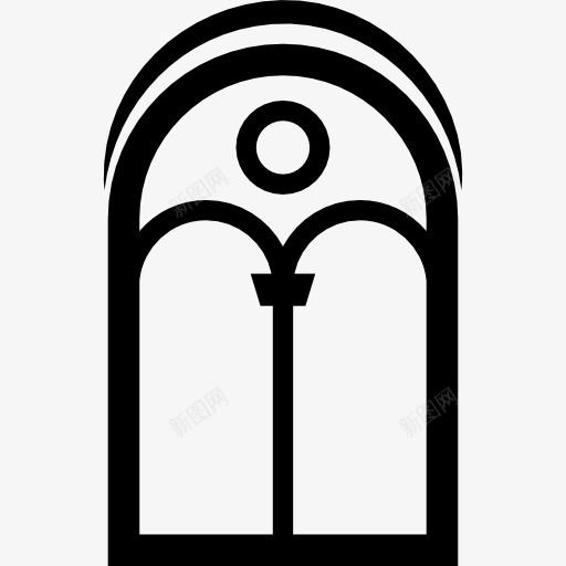 窗口图标png_新图网 https://ixintu.com 中世纪城堡 建筑 框架 装饰