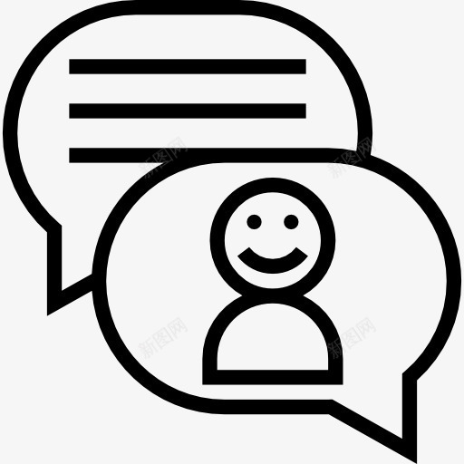 聊天图标png_新图网 https://ixintu.com 多媒体 编辑工具 聊天 语音气泡 谈话 通信