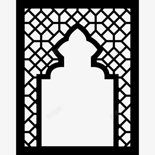 窗口图标png_新图网 https://ixintu.com 伊斯兰教 框架 楼 清真寺 装饰 阿拉伯