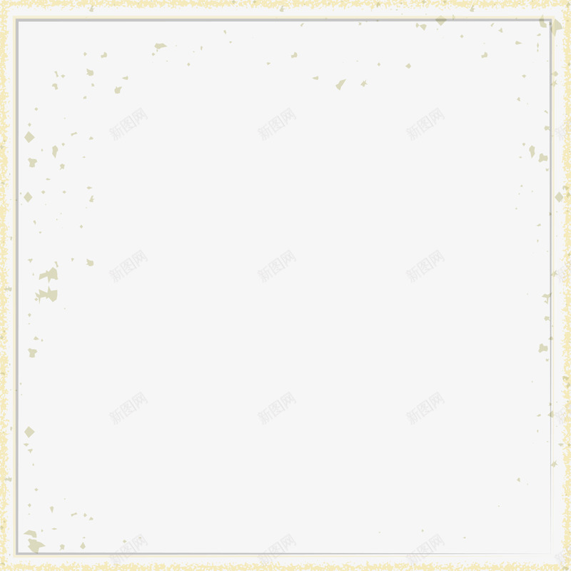 黄色花纹框架png免抠素材_新图网 https://ixintu.com 免抠PNG 复古 框架 花纹 边框纹理 黄色