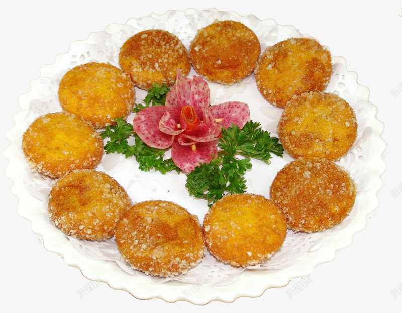盘子里的南瓜饼png免抠素材_新图网 https://ixintu.com 产品食物 南瓜饼 菜品 菜肴 食物 餐饮