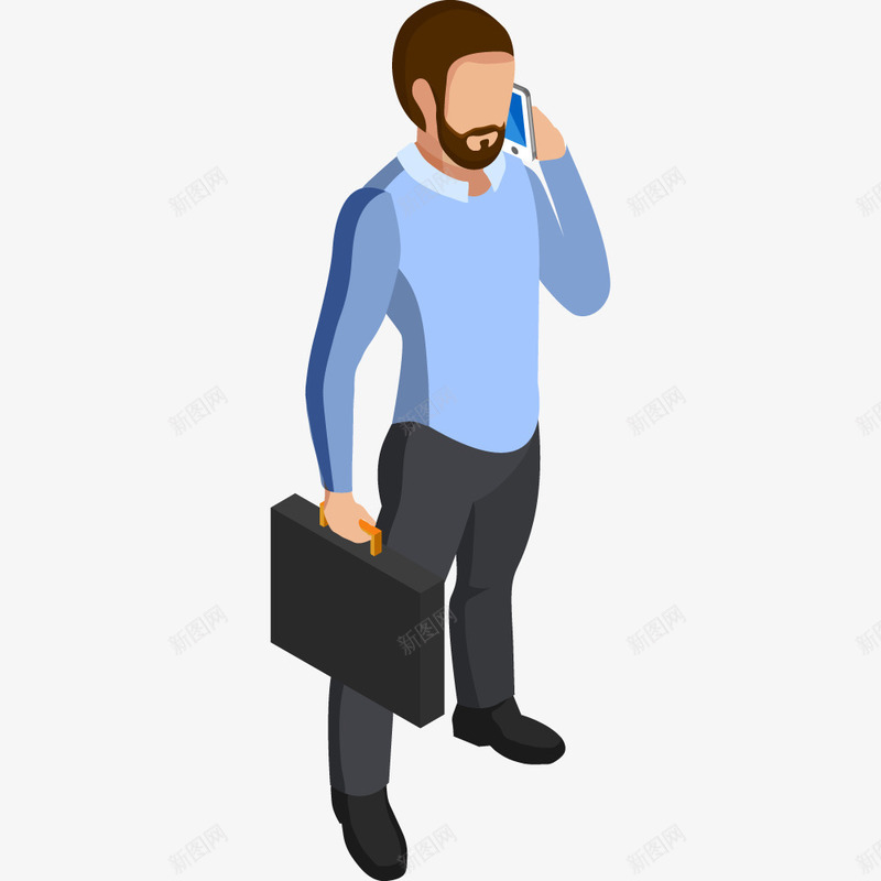 打电话的人png免抠素材_新图网 https://ixintu.com 人物 人物轮廓 打电话 矢量装饰 装饰