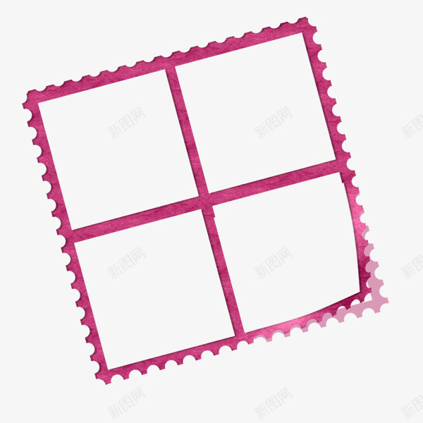 粉色花边框架png免抠素材_新图网 https://ixintu.com 框架 田字形 粉色 花边