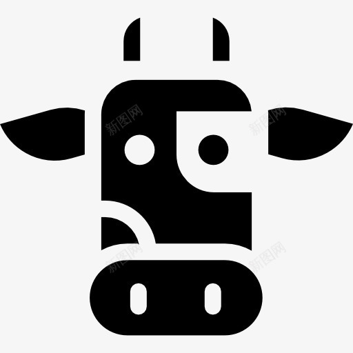 牛图标png_新图网 https://ixintu.com 农业和园艺 动物农场 动物王国 牛 野生动物