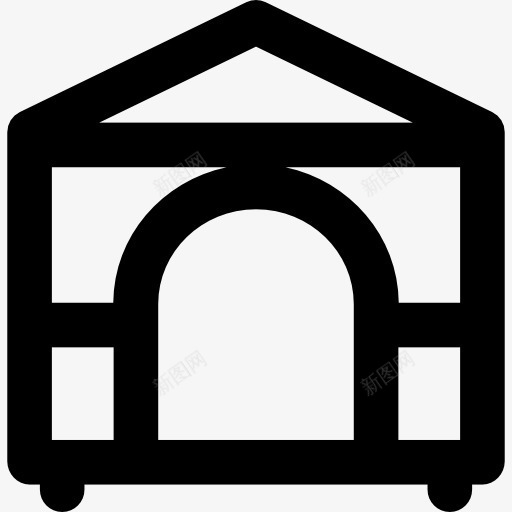 狗房子图标png_新图网 https://ixintu.com 住所 动物 狗 花园 院子