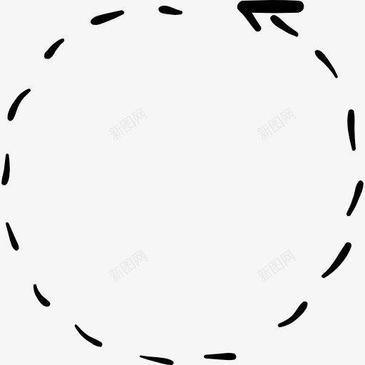 更新箭头与折线图标png_新图网 https://ixintu.com 刷新 循环 断了线 更新 箭