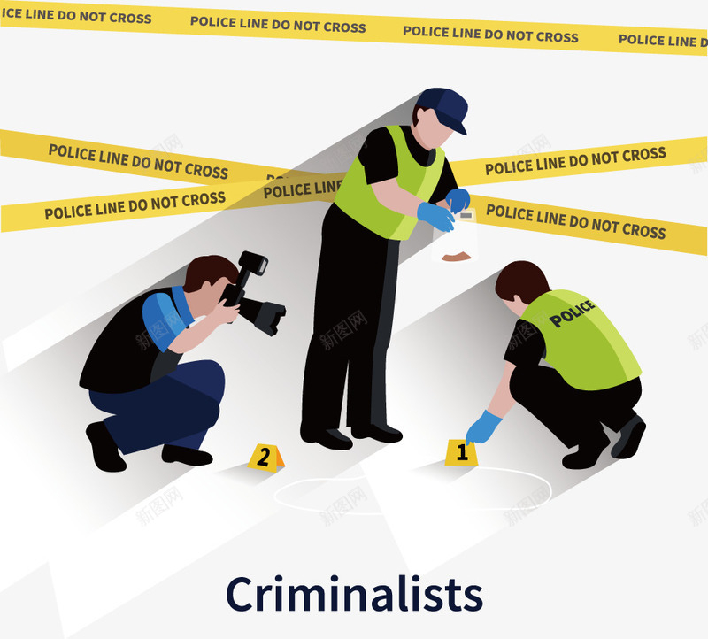 扁平化刑事专家矢量图ai免抠素材_新图网 https://ixintu.com 刑事专家 扁平化 装饰 矢量图