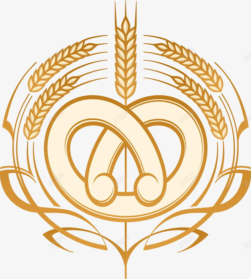 贴标稻谷修饰矢量图ai免抠素材_新图网 https://ixintu.com 矢量素材修饰 稻谷矢量素材修饰 贴标矢量 贴标稻谷 矢量图