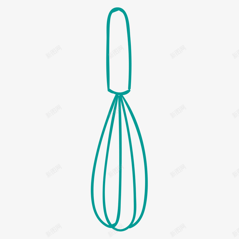 手绘搅蛋器图标png_新图网 https://ixintu.com 厨房用具 图标 图示 插图 搅拌 搅蛋器 简笔图