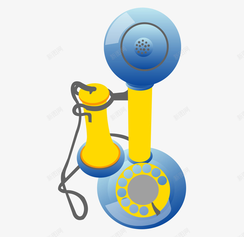 卡通手绘古典欧式电话png免抠素材_新图网 https://ixintu.com 卡通的通讯工具 古典的电话 手绘的电话 欧式的电话 矢量的电话