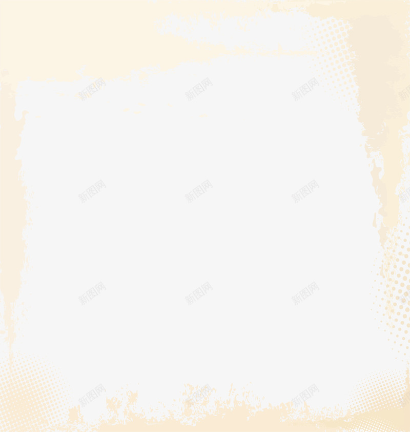 黄色斑斓框架png免抠素材_新图网 https://ixintu.com 复古花纹 斑斓图案 涂料框架 清新花纹 边框纹理 黄色框架
