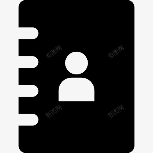 电话簿图标png_新图网 https://ixintu.com 商业和金融 电话簿 笔记本 议程 进度