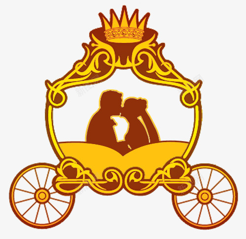 情侣车png免抠素材_新图网 https://ixintu.com 交通工具 南瓜车 情侣 灰姑娘南瓜马车 马车