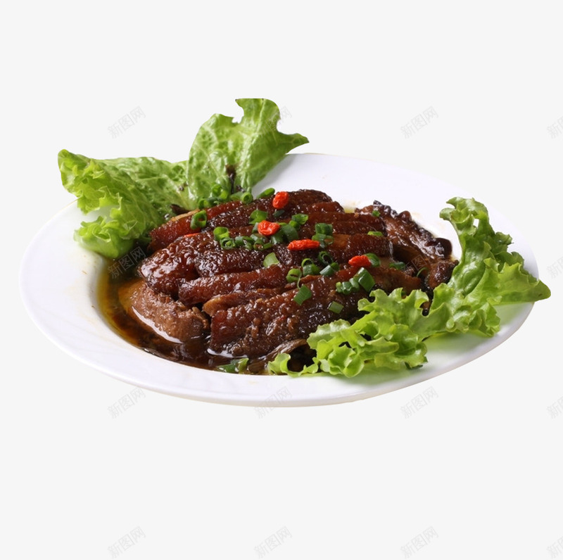 产品实物生菜梅干菜扣肉png免抠素材_新图网 https://ixintu.com 中餐 扣肉 梅干菜 梅干菜扣肉 梅菜 梅菜扣肉 特色菜 生菜 肥肉 菜品 菜干 菜粒 风味美食 食品 餐饮
