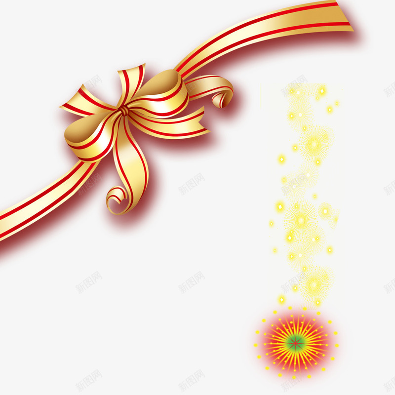 蝴蝶结装饰png免抠素材_新图网 https://ixintu.com 焰火 网页设计 蝴蝶结 边角装饰